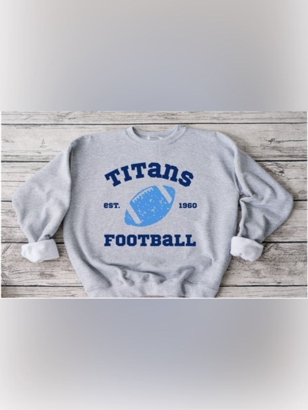 Titans Retro Football Crewneck